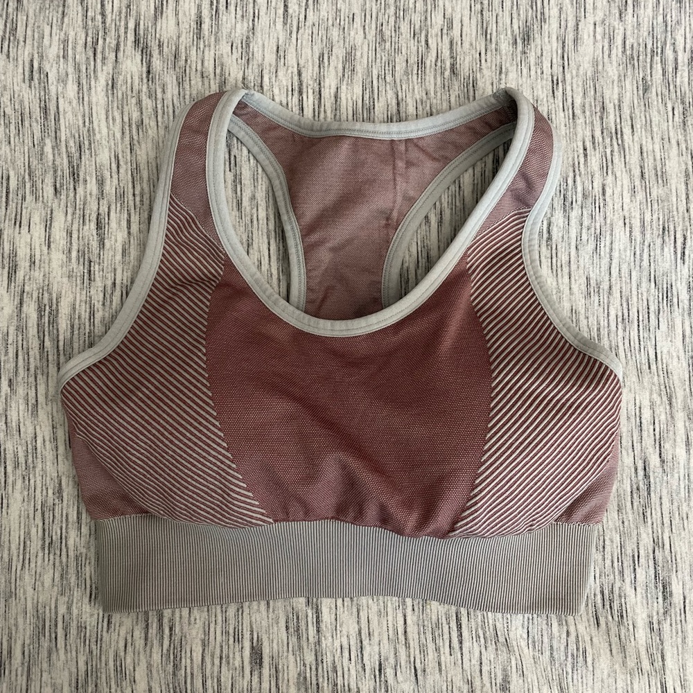 Carly Jean Los Angeles Dakota seamless hybrid sports bra, Mauve